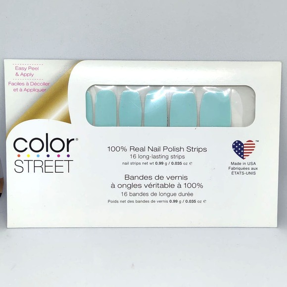 Chilladelphia light Ice blue Color Street dry nail polish art strips - Picture 2 of 3